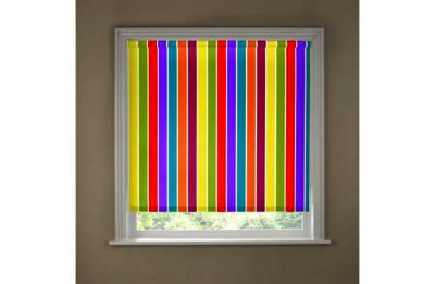Multi Stripe 6ft Blackout Roller Blind. Multi Stripe 6ft Blackout Roller Blind.